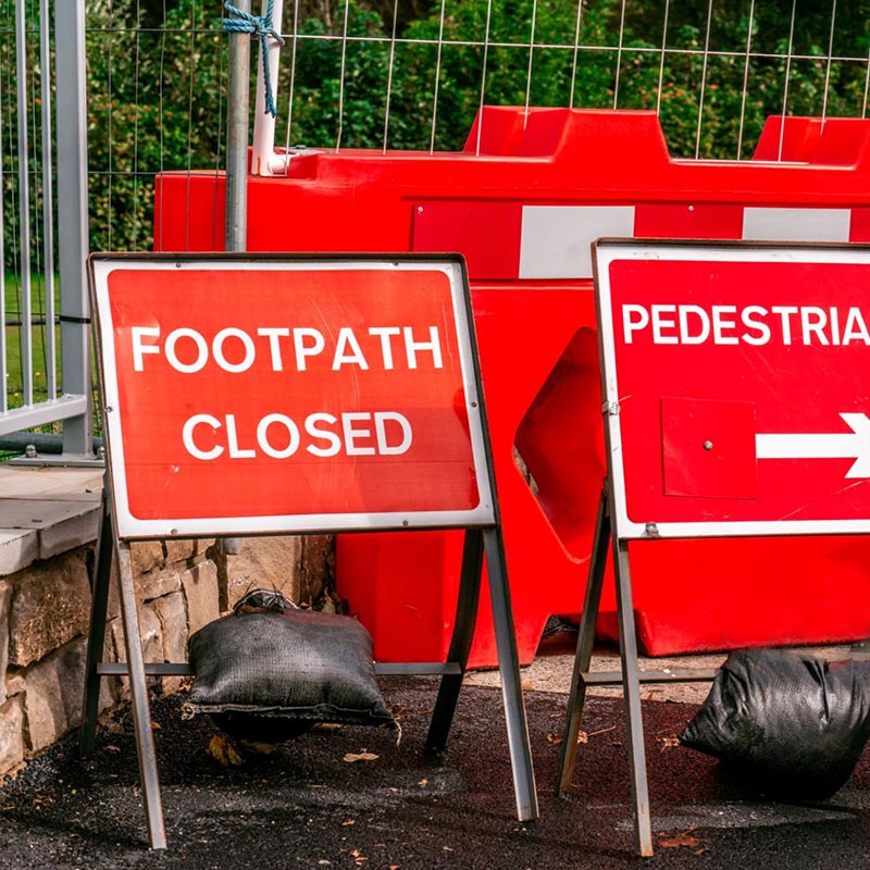 Temporary Pedestrian Walkways