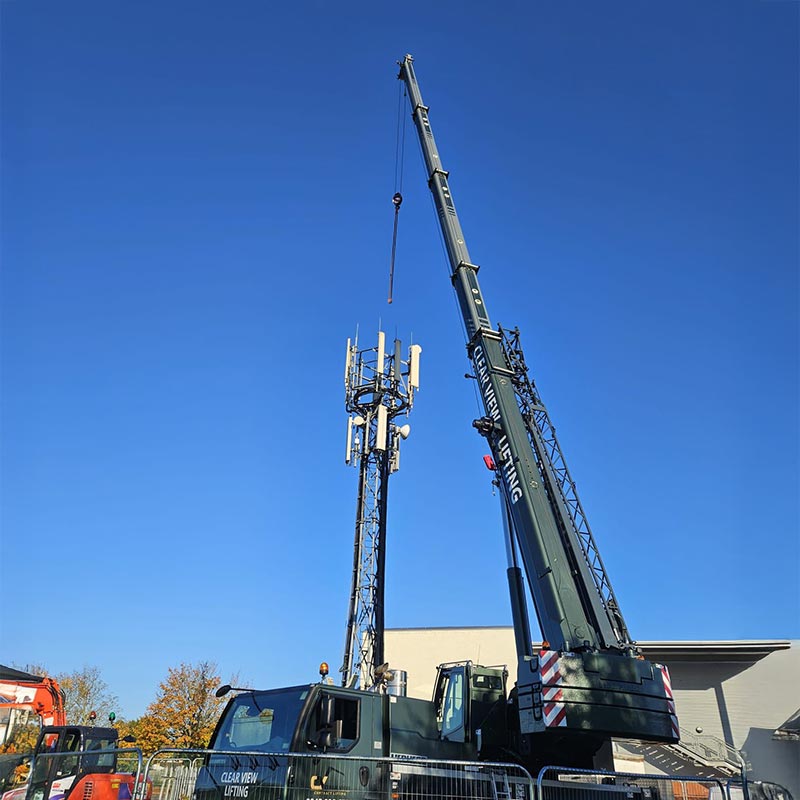 crane hire for telecommunications